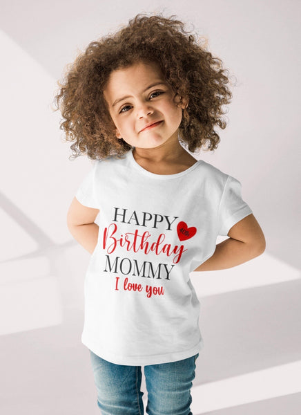 Girls Happy Birthday Mommy Shirt