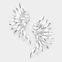 Marquise Stone Cluster Wing Earrings