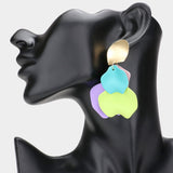 Petal Cluster Dangle Earrings