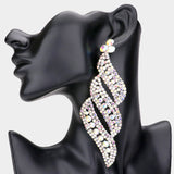 Oversized  Pave Crystal Rhinestone earrings