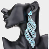 Oversized  Pave Crystal Rhinestone earrings