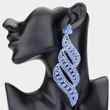 Oversized  Pave Crystal Rhinestone earrings