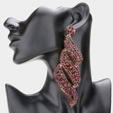 Oversized  Pave Crystal Rhinestone earrings