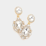 Crystal Cut Drop Earrings