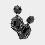 Crystal Cut Drop Earrings