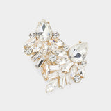 Marquise Baguette Cluster Earrings