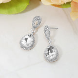 Iridescent Teardrop Dangle Earrings