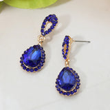 Iridescent Teardrop Dangle Earrings