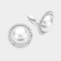 Pearl Rhinestone Earrings