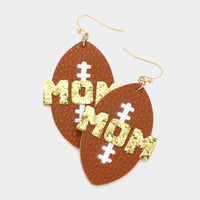 Football Mom Dangle Earrings