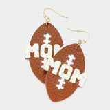 Football Mom Dangle Earrings