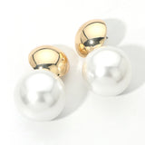 Bold Double Ball Statement Earrings