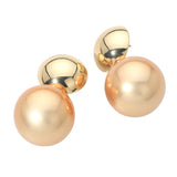 Bold Double Ball Statement Earrings