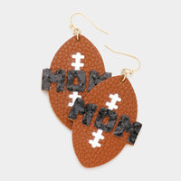 Football Mom Dangle Earrings