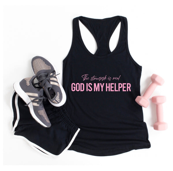 God is my helper Tank Top