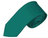 BOYS SOLID TEAL GREEN NECKTIE