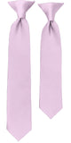 BOYS' SOLID LIGHT PINK TIE