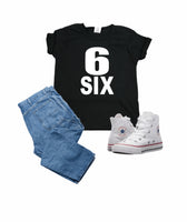 Boys 6th Birthday Shirt