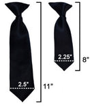 BOYS' SOLID ROYAL BLUE TIE