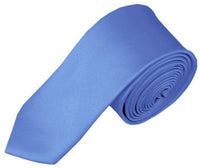 BOYS SOLID STEEL BLUE  NECKTIE