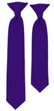 BOYS' SOLID DEEP PURPLE TIE