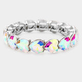 Heart Crystal Stretch Bracelet