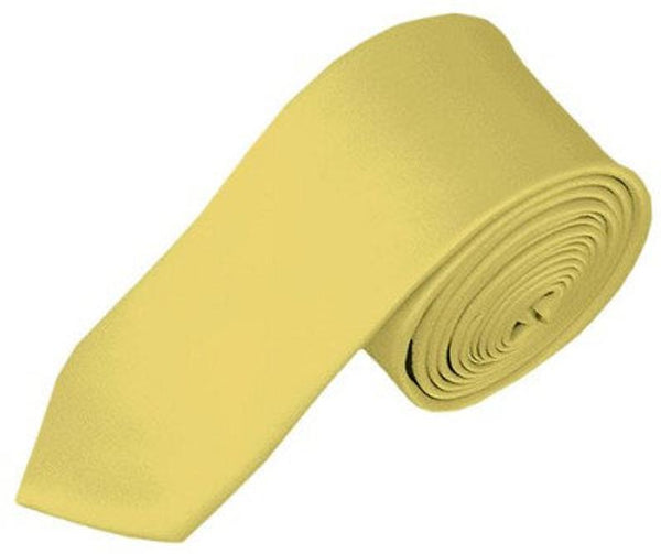 BOYS SOLID LIGHT YELLOW NECKTIE