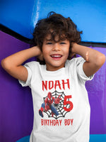 Boys Super Man Birthday Shirt