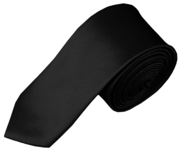 BOYS SOLID BLACK  NECKTIE