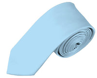 BOYS SOLID POWDER BLUE NECKTIE