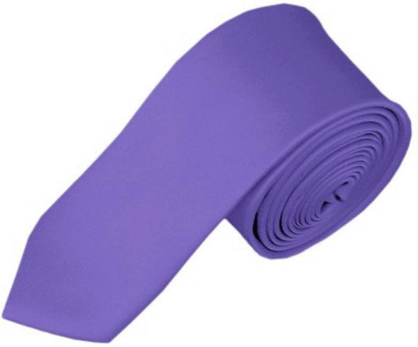 BOYS SOLID PURPLE NECKTIE