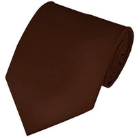 SOLID BROWN MENS' TIES