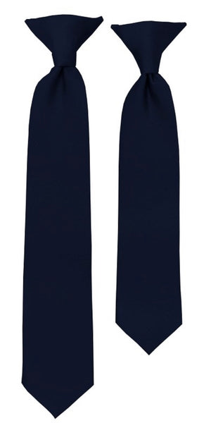 BOYS' SOLID NAVY TIE