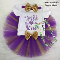 Wild One Girl Birthday Outfit