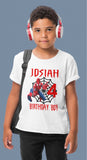 Boys Super Man Birthday Shirt