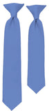 BOYS' SOLID STEEL BLUE TIE