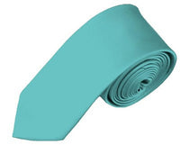 BOYS SOLID AQUA NECKTIE