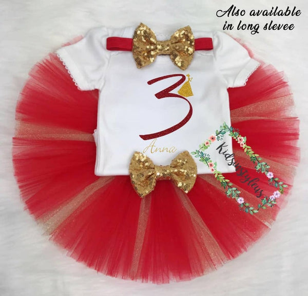 Princess 3rd Birthday Girl Outfit