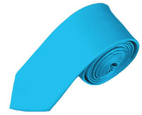 BOYS SOLID TURQUOISE NECKTIE