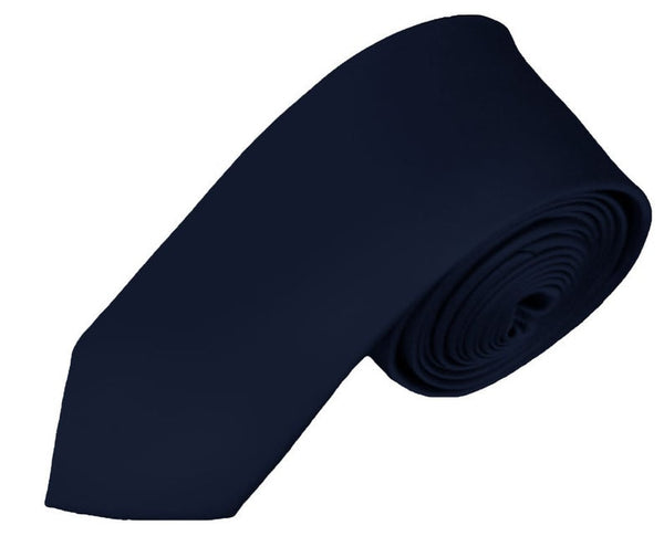 BOYS SOLID NAVY  NECKTIE