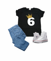 Royal 6th Birthday Boy Shirt