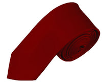 BOYS SOLID BURGUNDY NECKTIE