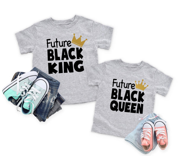 Future Black Queen and Black King Shirt