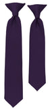 BOYS' SOLID EGGPLANT TIE