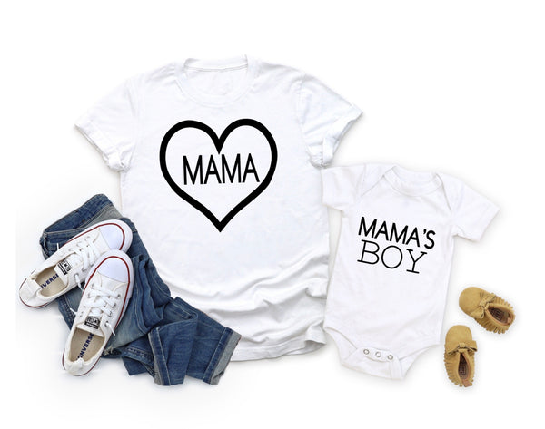 Mama & Mama’s Boy Matching Shirts