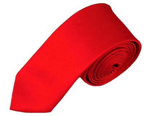 BOYS SOLID RED NECKTIE