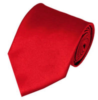 SOLID RED MENS' TIES