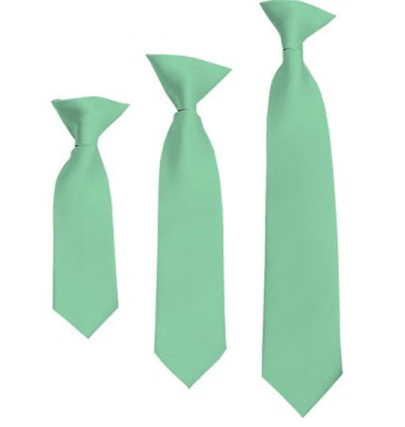 BOYS' SOLID MINT TIE