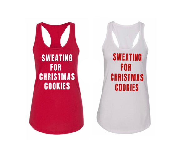 Sweating For Christmas Cookies Tank Top