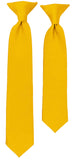 BOYS' SOLID GOLDEN YELLOW TIE